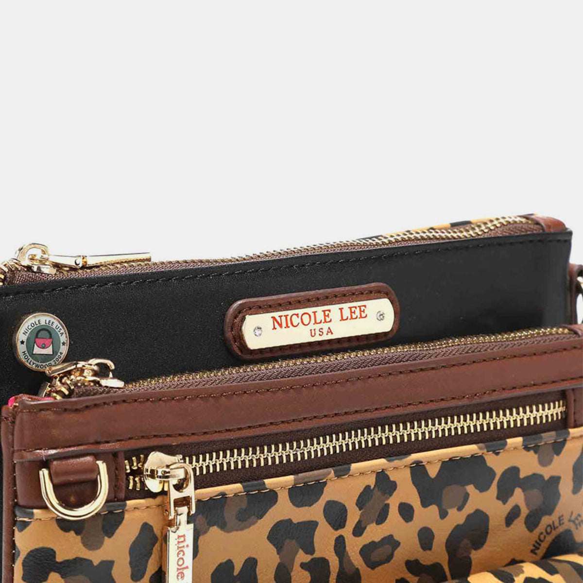 Nicole Lee USA In My World Leopard Crossbody Bag