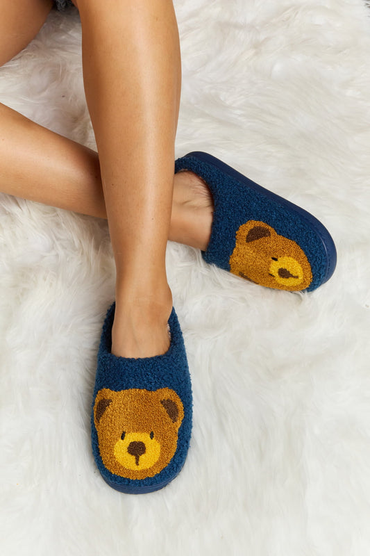 Melody My Teddy Bear Plush Slide Slippers