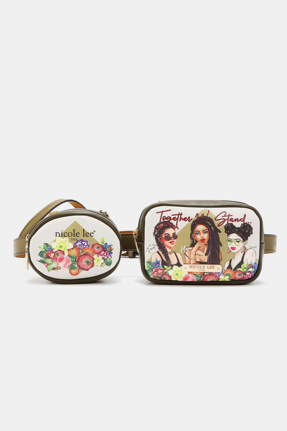 Nicole Lee USA My Partner In Crime Double Pouch Fanny Pack