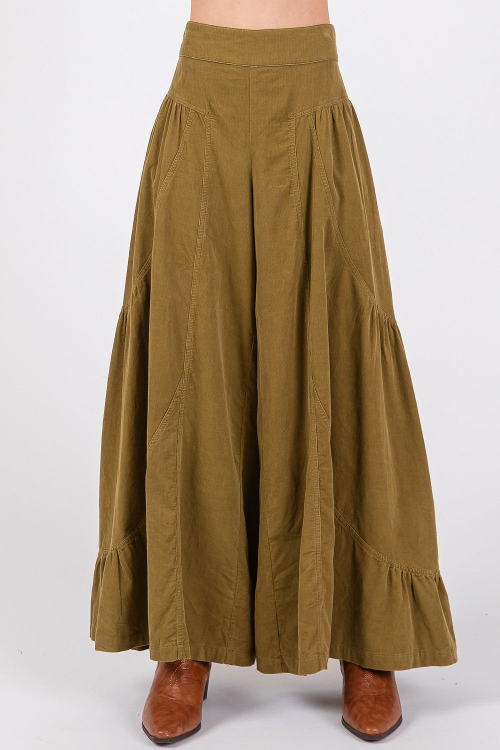 SAGE + FIG Spice & Everything Nice High Rise Corduroy Wide Leg Pants