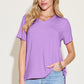 Basic Bae Bamboo All Day Long V-Neck High-Low T-Shirt