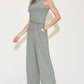 Basic Bae A Fresh Start Ribbed Tank and Wide Leg Pants Set