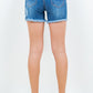 American Bazi Emily High Waist Distressed Frayed Denim Shorts