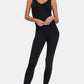 Zenana I Decide My Vibe Ribbed Bra Padded Sports Seamless Jumpsuit