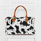Peace Out Animal Print Brushed Weekender Bag