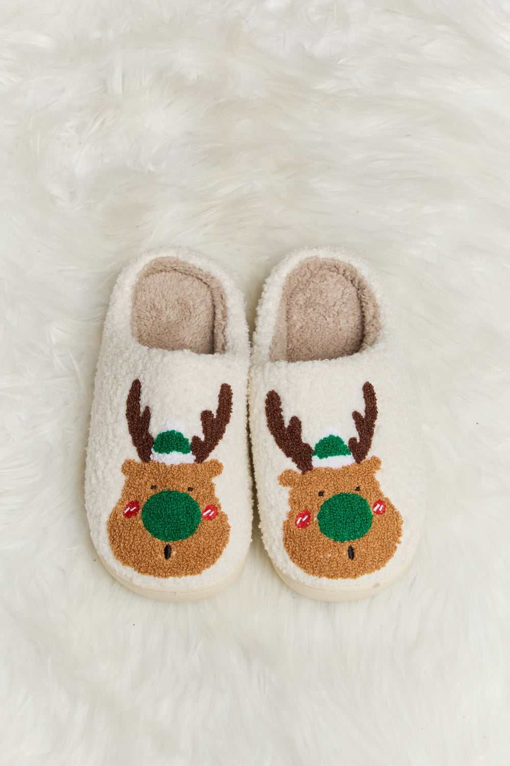 Melody Rudolph Plush Slide Slippers