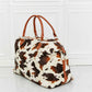 Relax, Recharge, Repeat Animal Print Plush Weekender Bag