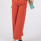 SAGE + FIG Annette Wide Leg Cropped Pants in Cinnamon