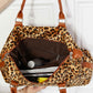 Peace Out Animal Print Brushed Weekender Bag