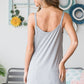 Heimish Unforgettable Moments Quarter Button Ribbed Cami in Grey