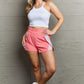 Ninexis Put In Work High Waistband Contrast Detail Active Shorts in Blush Pink