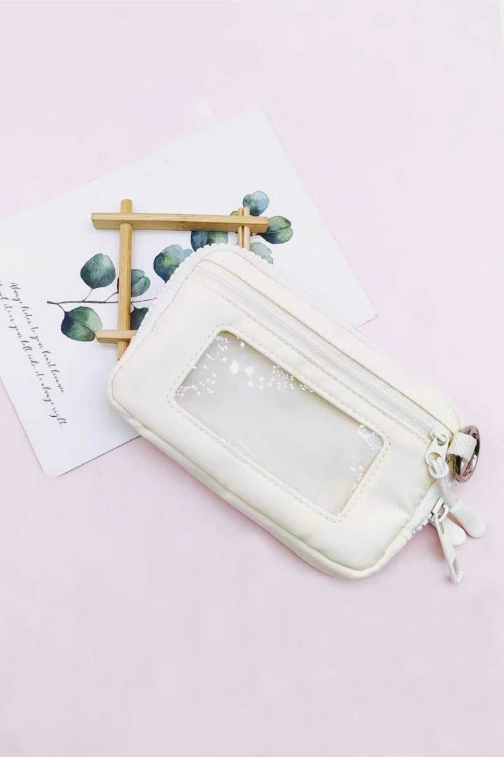 Zenana I Want To Go Keychain Pouch ID Card Wallet