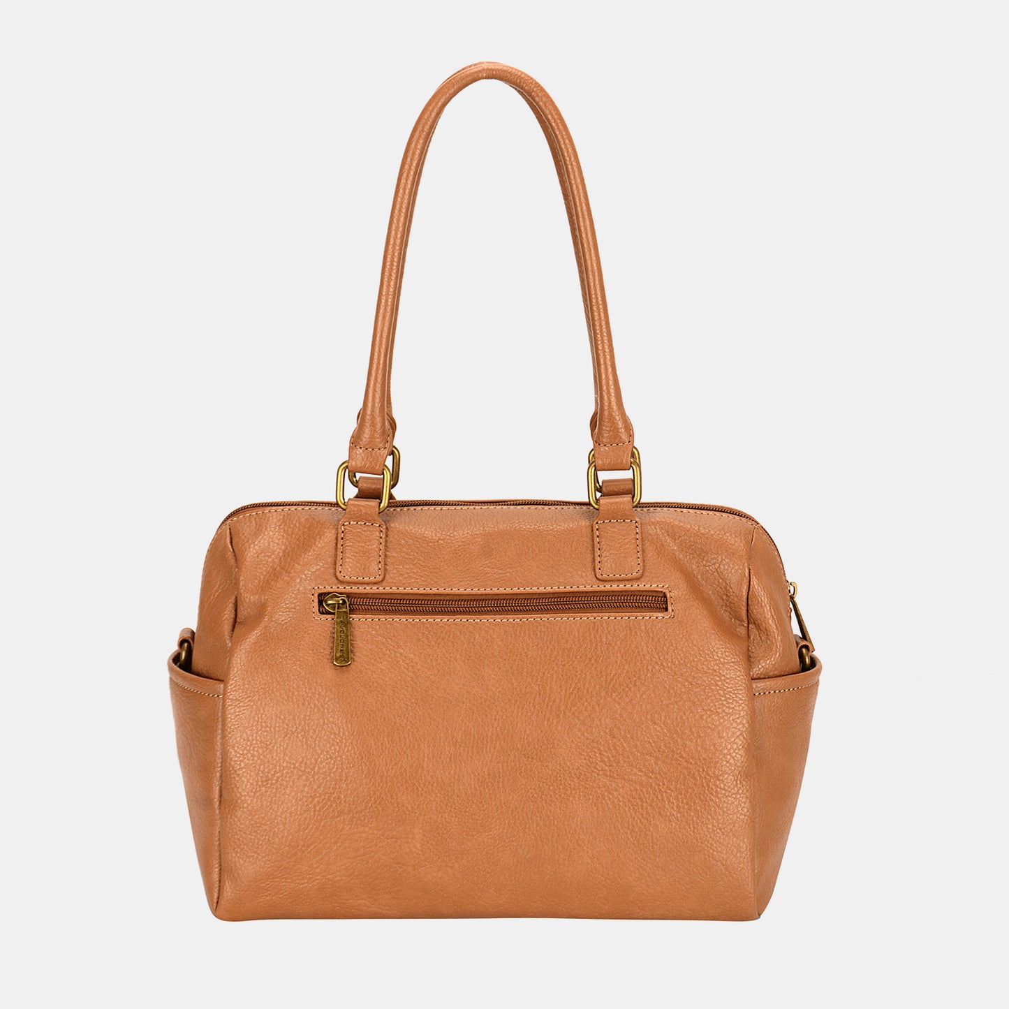 David Jones Doing The Most Zipper PU Leather Handbag