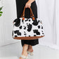 Relax, Recharge, Repeat Animal Print Plush Weekender Bag