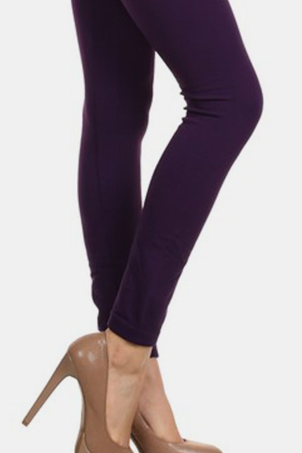 Yelete Ready For Action Seamless High Waist Fleece Leggings in Coffee