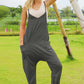 Double Take The Hot Shots Sleeveless V-Neck Pocketed Jumpsuit