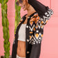 BiBi Cozy Canvas Ethnic Pattern Button Up Knit Cardigan