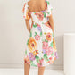 HYFVE Rosé All Day Floral Flutter Sleeve Smocked Dress