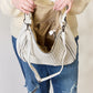 SHOMICO Carrying Heartstrings Weaved Vegan Leather Handbag