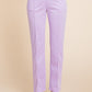 Culture Code Tailored In Lilac Pin Tuck Detail Slim Pants