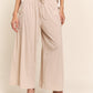 J.NNA Making Dreams Happen Smocked Waist Boho Wide Leg Pants with Pockets