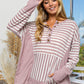 BiBi Born To Roam Striped Thumbhole Long Sleeve Top