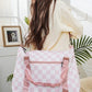 Zenana By My Side Checkered Multi-Pocket Travel Bag