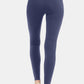Leggings Depot Reflections High Waist Wide Waistband Leggings with Pockets in Ink Blue