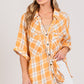 SAGE + FIG You Plaid Me At Hello Button Up Side Slit Shirt