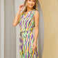 Sew In Love Paint The Town Stripe Tied Sleeveless Dress with Side Pockets