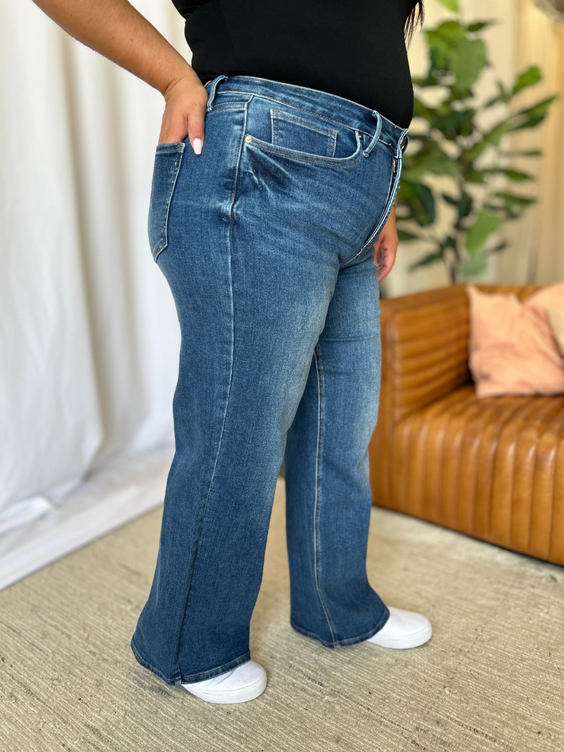 RFM Kylie High Rise Tummy Control Wide Leg Jeans
