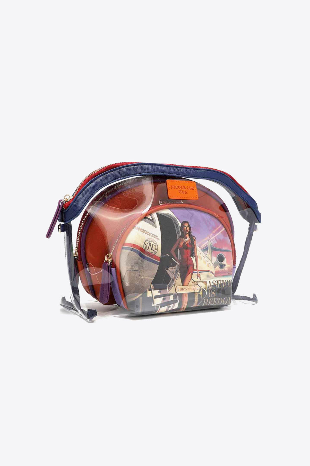 Nicole Lee USA Summer Days 3-Piece Patterned Crossbody Pouch