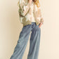 Davi & Dani Fuzzy and Chic Star Button Down Cardigan