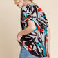 BOMBOM Into The Wild Printed Short Sleeve T-Shirt