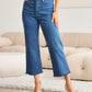 RFM Chloe Tummy Control High Waist Raw Hem Crop Jeans