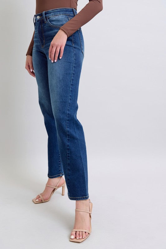 Judy Blue Mel Side Seam Detail Straight Jeans with Pockets