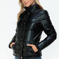 YMI Winter Perfection Pocketed Zip Up Turtleneck Puffer Jacket