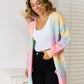 Angel Wings Changing Leaves Gradient Open Front Cardigan with Pockets