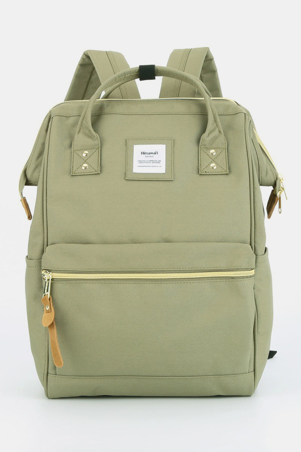 Himawari Creating Space Waterproof Canvas Backpack Bag with Side Pockets