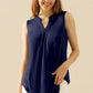 Ninexis Backyard Lights Notched Neck Sleeveless Top
