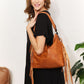 SHOMICO Boho Chic PU Leather Fringe Detail Shoulder Bag