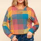 Haptics Brighten My Day Color Block Plaid Top