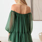 Le Lis Statements in Style Organza Off Shoulder Puff Sleeve Mini Dress