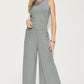 Basic Bae A Fresh Start Ribbed Tank and Wide Leg Pants Set