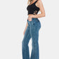 Judy Blue Sidney Tummy Control Cut Hem Flare Jeans