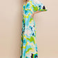 ODDI I'll Bring The Flowers Printed Slit Maxi Dress