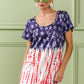 BiBi Summer in the USA American Flag Tee Dress