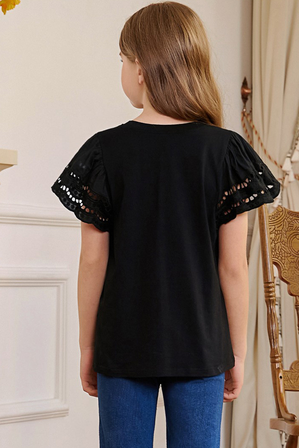 Olivia's Girls Flutter Sleeve T-Shirt