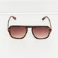 Beauty Is In The Eyes Tortoiseshell Square Polycarbonate Frame Sunglasses