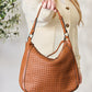 SHOMICO Carrying Heartstrings Weaved Vegan Leather Handbag